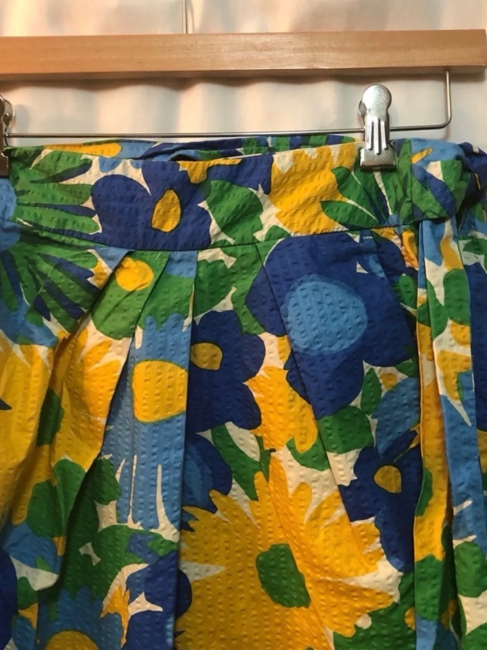 J Crew Tie Waist Puckered Morning Floral Pencil Skirt Size 6 - Picture 5 of 6